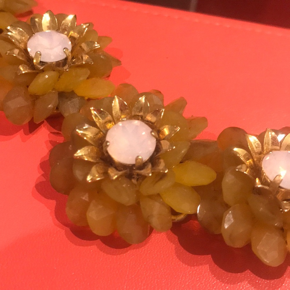 J Crew Flower Statement Bracelet - image 2